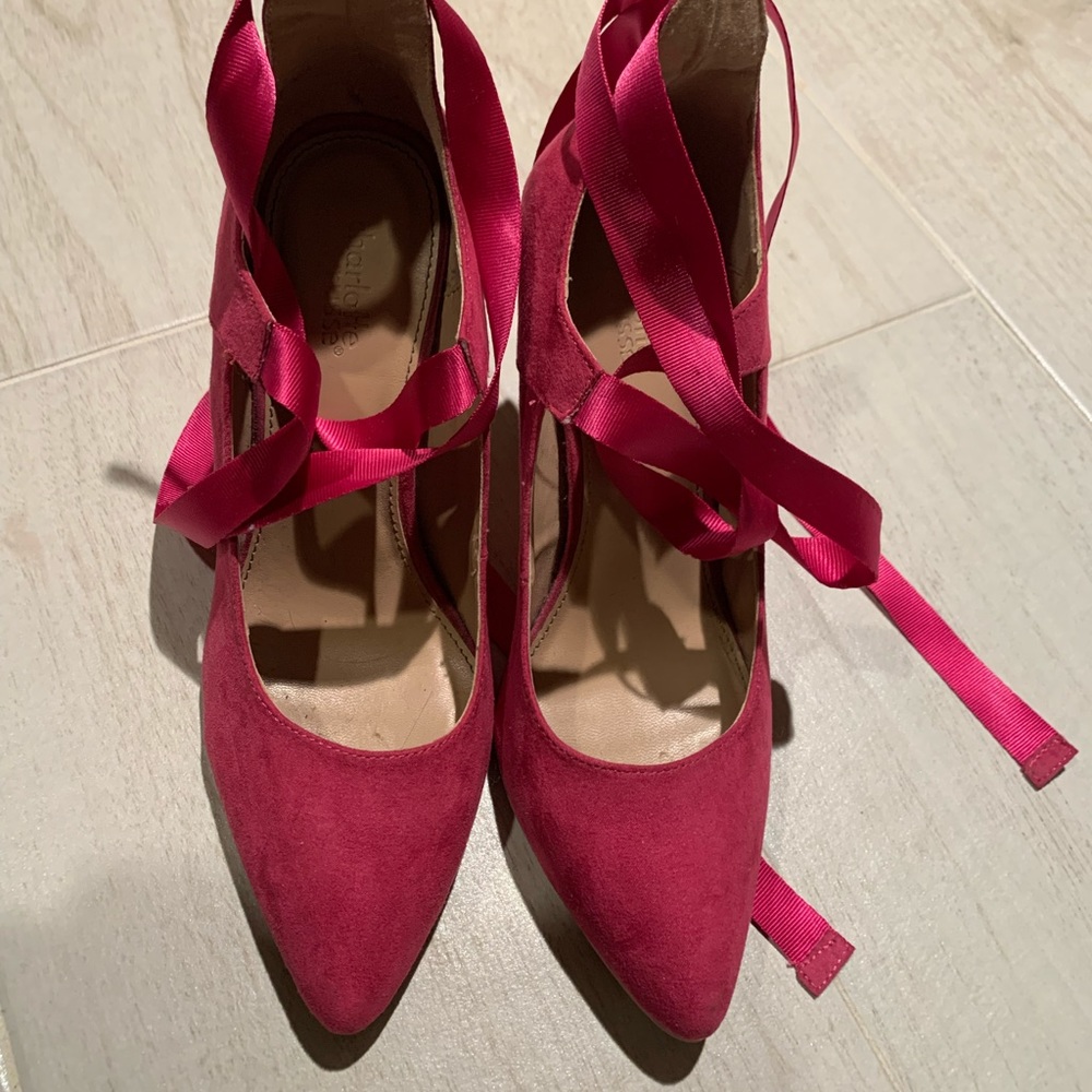 Pink ballerina heels